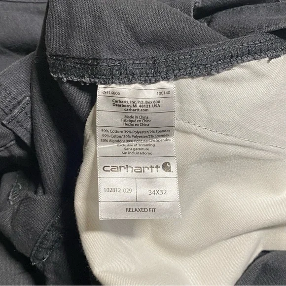 Men’s Carhartt Full Swing Cryder Dungaree Pants - Picture 8 of 8